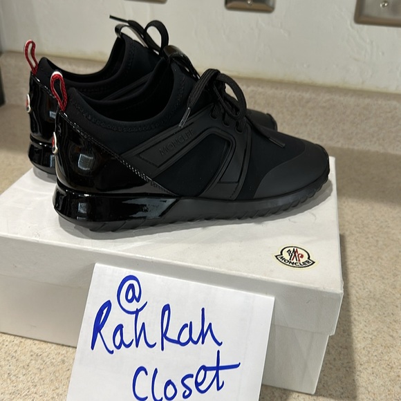 Moncler Women's Emilia Low Top Sneakers size 37 1/2 NWT - Picture 6 of 9